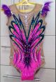 pink girls costumes rhythmic gymnastics leotards ukraine stores TC19